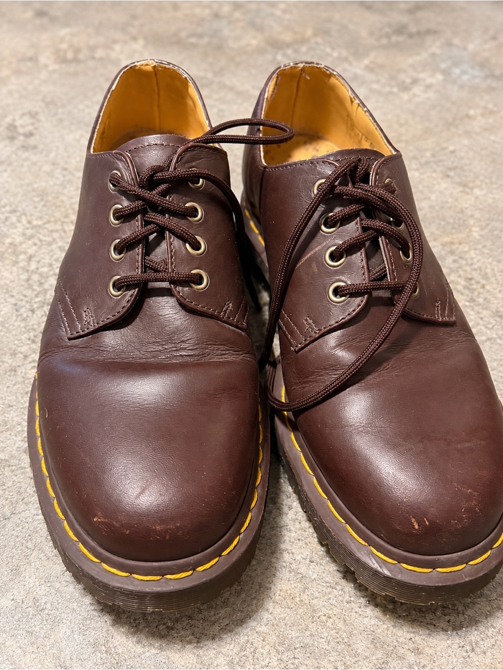 Men’s Dr. Martens Brown Leather Shoes – UK 10 / US 11